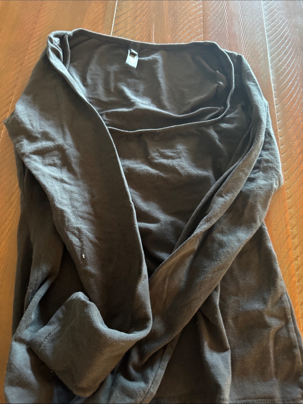 SKIMS Long Sleeve Tee in Dark Brown